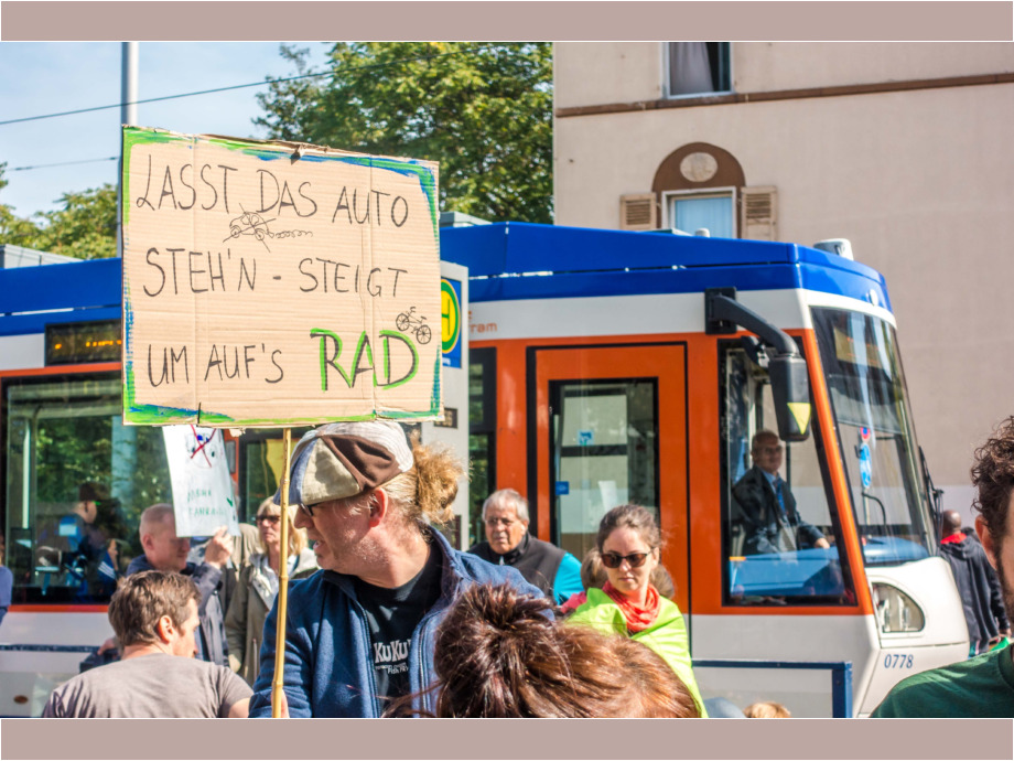 Fahrrad statt Auto