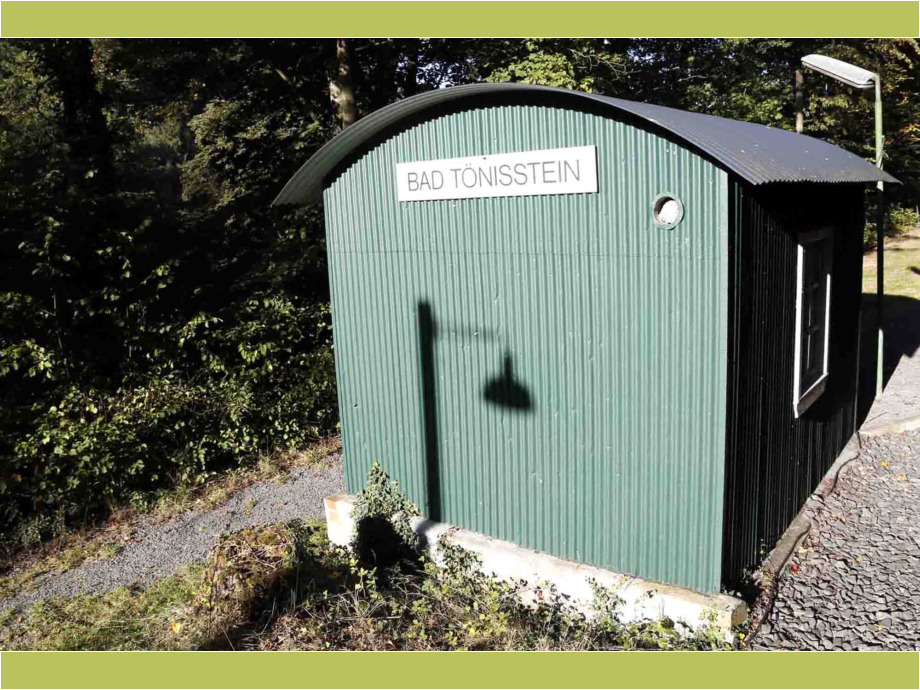 der "Bahnhof" von Bad Tönisstein der "Bahnhof" von Bad Tönisstein