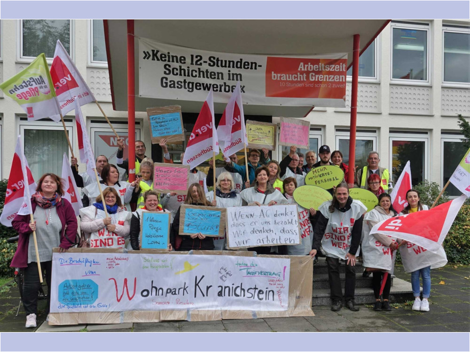 2019-10-19 Warnstreik Wohnpark Kranichstein