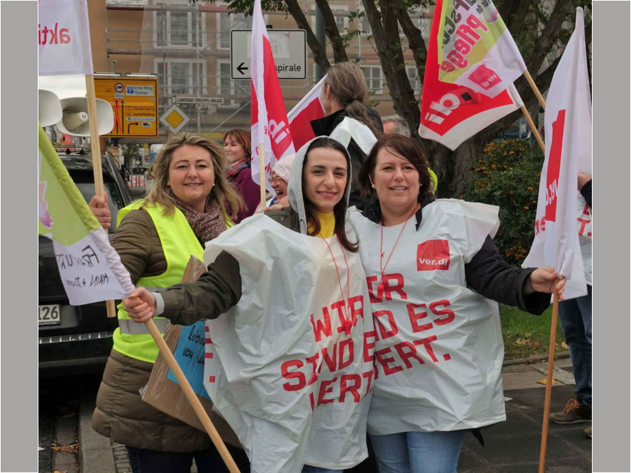 2019-10-19 Warnstreik Wohnpark Kranichstein