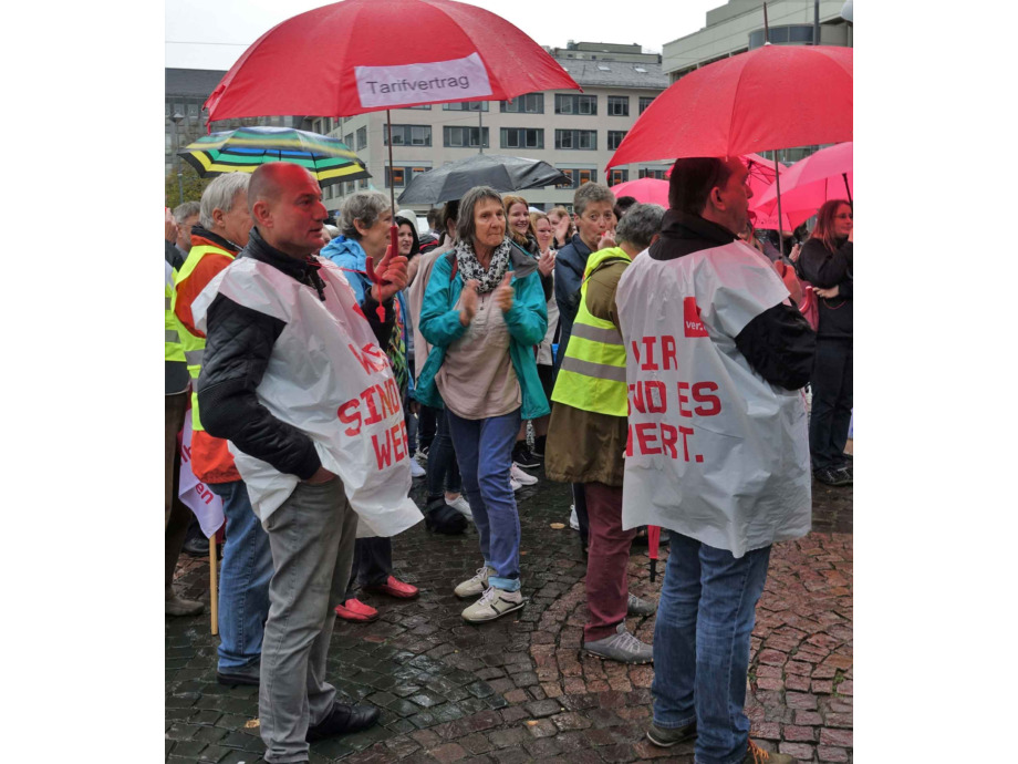 2019-10-19 Warnstreik Wohnpark Kranichstein
