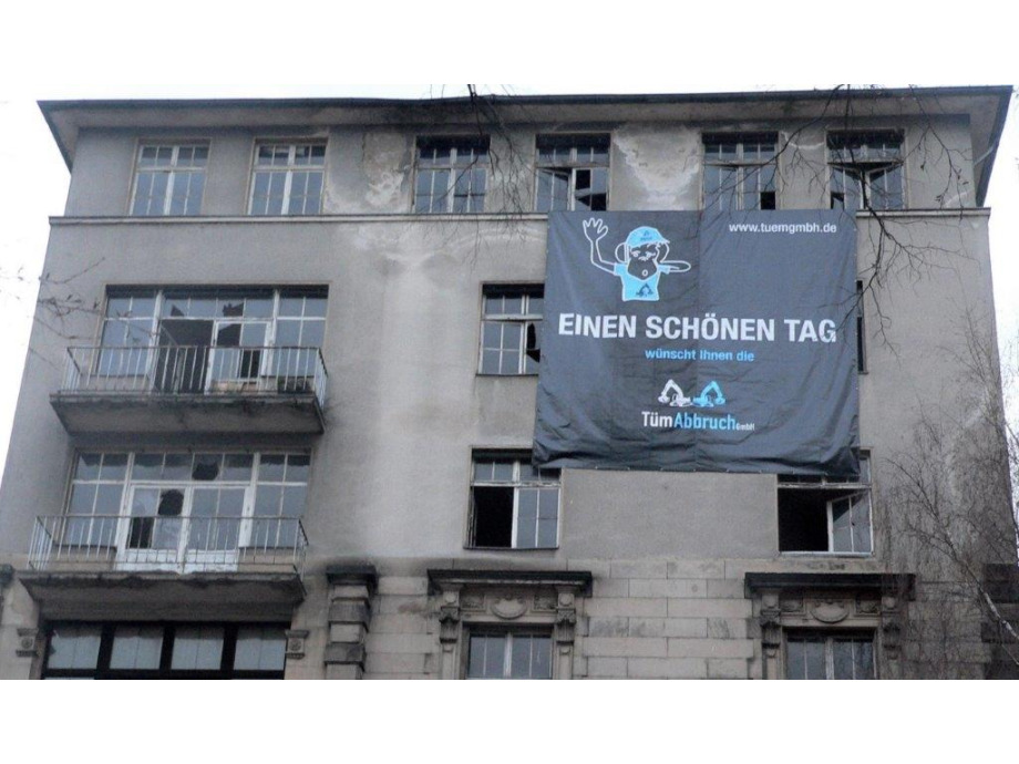 Abrisshaus am Untermainkai