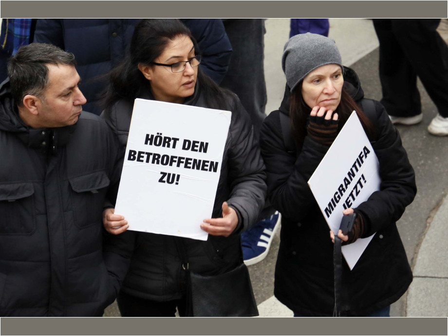 Solidarität statt Spaltung - Trauer um die Opfer der rassistschen Morde am 19. Janaur 2020 in Hanau Solidarität statt Spaltung - Trauer um die Opfer der rassistschen Morde am 19. Janaur 2020 in Hanau
