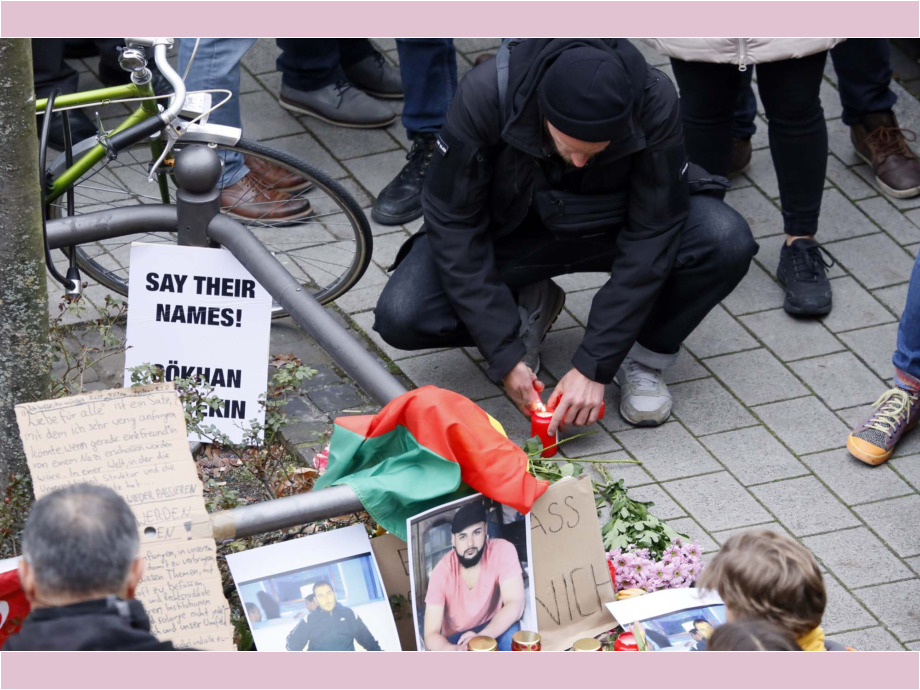 Solidarität statt Spaltung - Trauer um die Opfer der rassistschen Morde am 19. Janaur 2020 in Hanau Solidarität statt Spaltung - Trauer um die Opfer der rassistschen Morde am 19. Janaur 2020 in Hanau