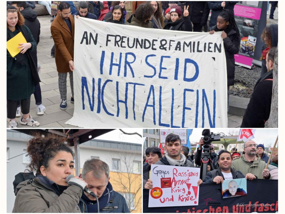 Solidarität statt Spaltung - Trauer um die Opfer der rassistschen Morde am 19. Janaur 2020 in Hanau Solidarität statt Spaltung - Trauer um die Opfer der rassistschen Morde am 19. Janaur 2020 in Hanau
