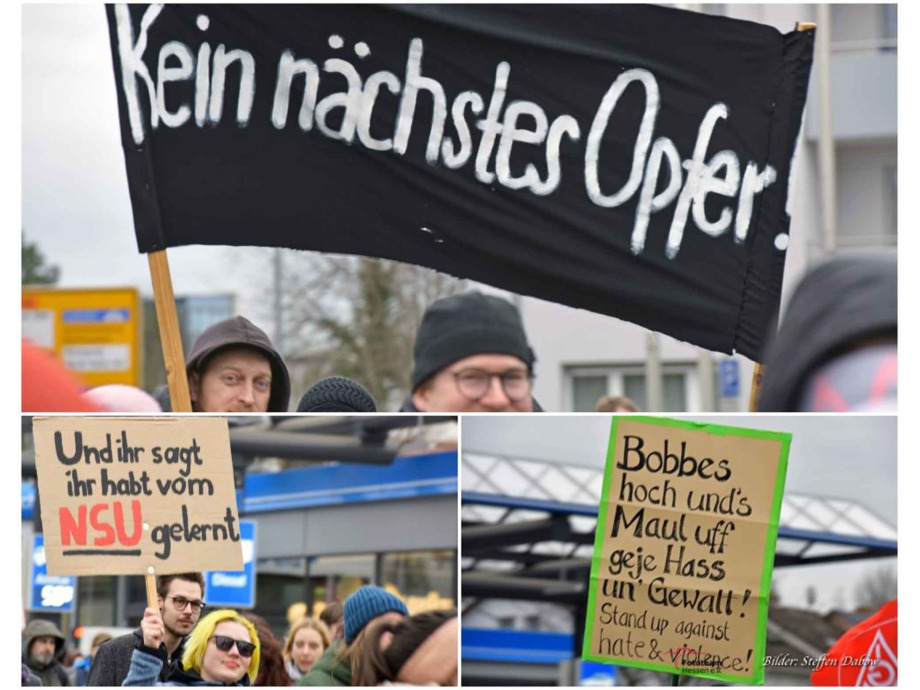 Solidarität statt Spaltung - Trauer um die Opfer der rassistschen Morde am 19. Janaur 2020 in Hanau Solidarität statt Spaltung - Trauer um die Opfer der rassistschen Morde am 19. Janaur 2020 in Hanau