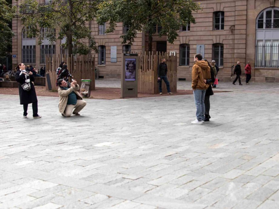 Straßenszene in Straßburg Straßenszene in Straßburg