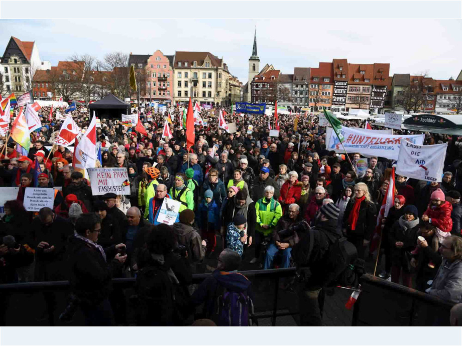 #Nichtmituns - 18.000 in Erfurt gegen Pakt mit rechts #Nichtmituns - 18.000 demonstrieren am 15. Februar 2020 in Erfurt gegen Pakt mit rechts