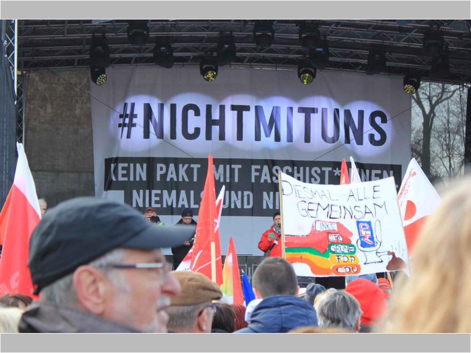 #Nichtmituns - 18.000 demonstrieren am 15. Februar 2020 in Erfurt gegen Pakt mit rechts #Nichtmituns - 18.000 demonstrieren am 15. Februar 2020 in Erfurt gegen Pakt mit rechts