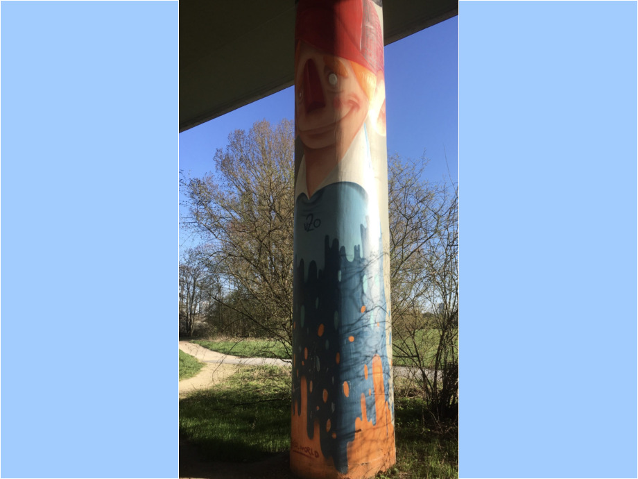 Graffiti-Galerie im Grüngürtel Frankfurt