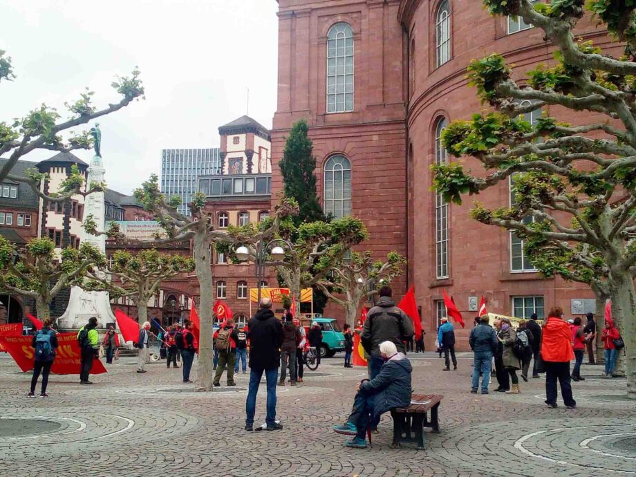 Frankfurt am Main - Aktion auf dem Paulsplatz