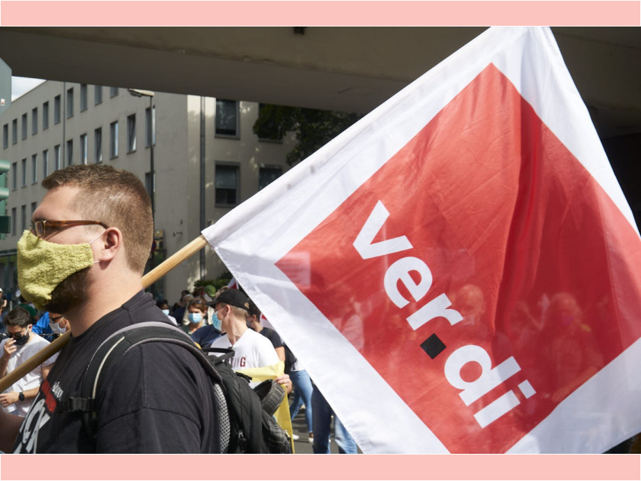 Verdi setzt sich für die Forderungen der Beschäftigten ein