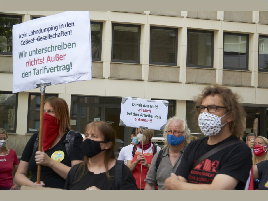 Kein Lohndumping - Tarifvertrag!