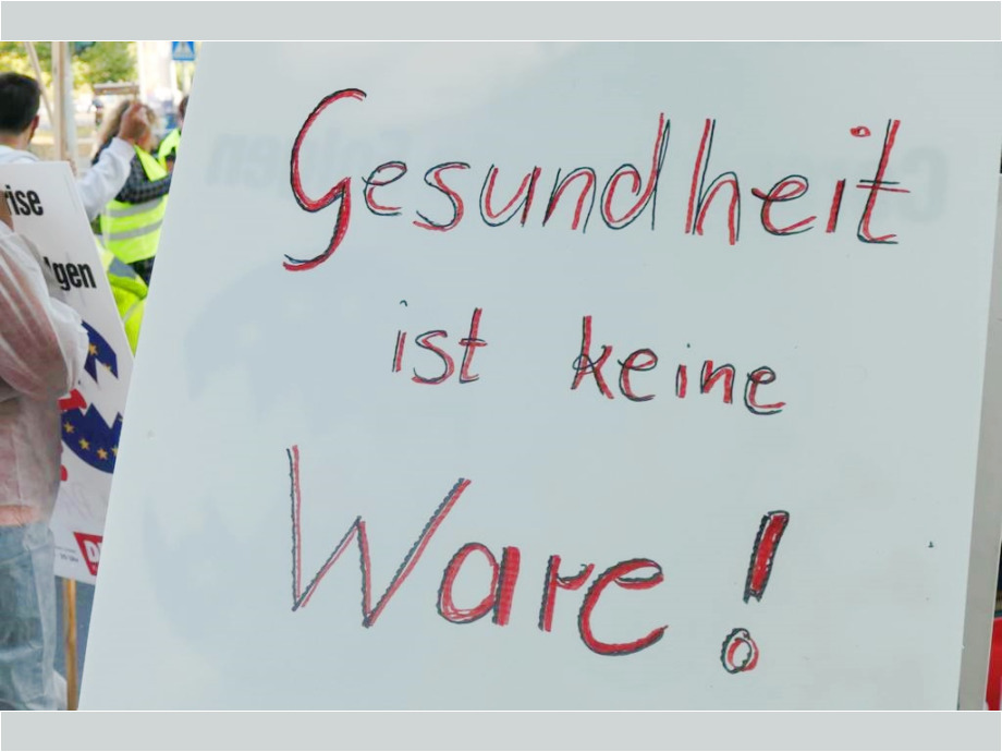 Unser Gesundheitssystem muss öffentlich zugänglich sowie solidarisch und solide finanziert sein
