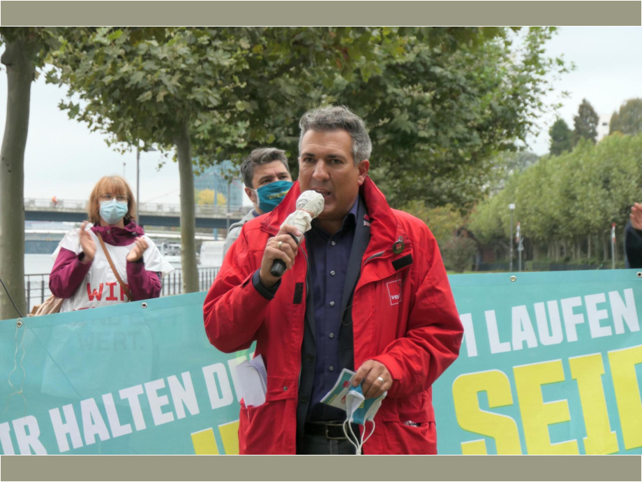 Alex Klein, stellv. Geschäftsführer verdi Frankfurt