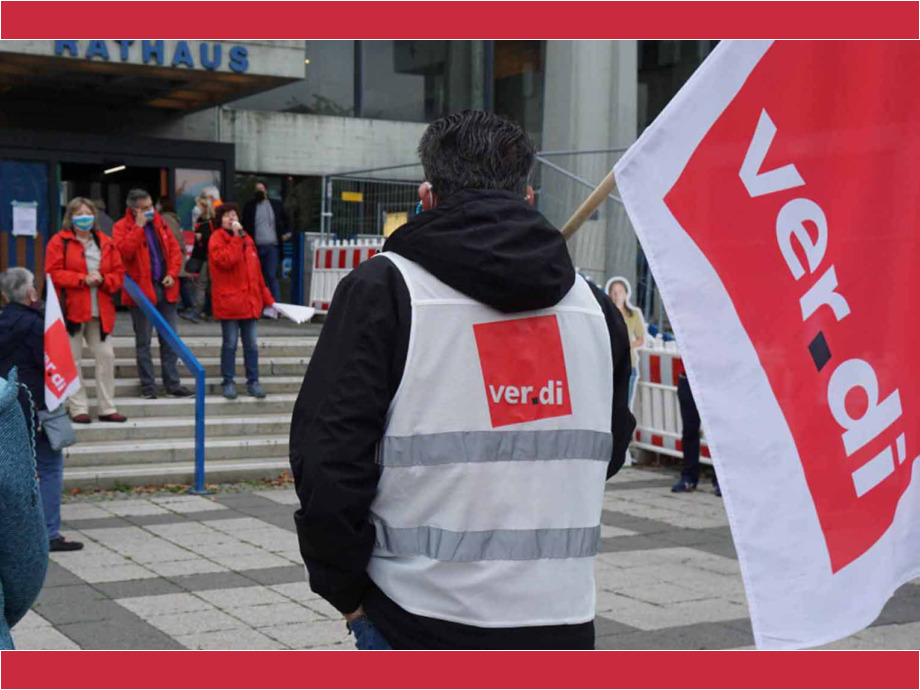 Warnstreik in Offenbach in der Tarifrunde Öffentlicher Dienst 2020