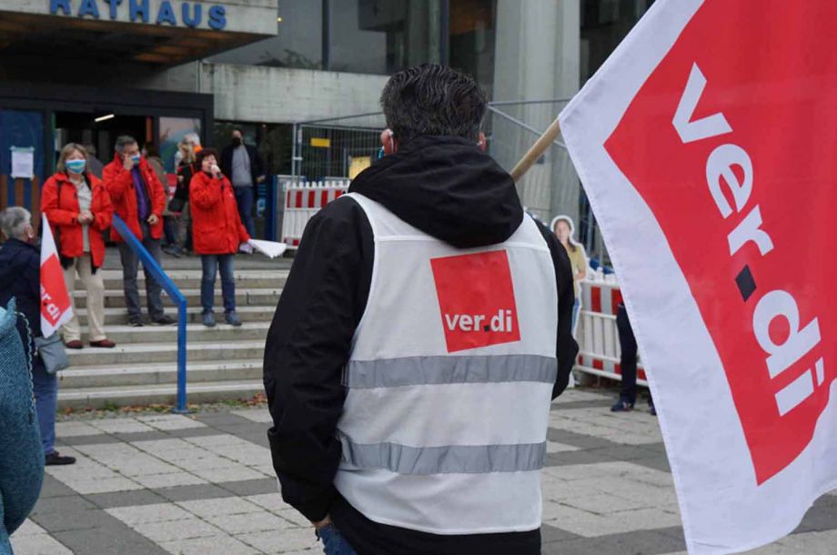 Warnstreik in Offenbach in der Tarifrunde Öffentlicher Dienst 2020