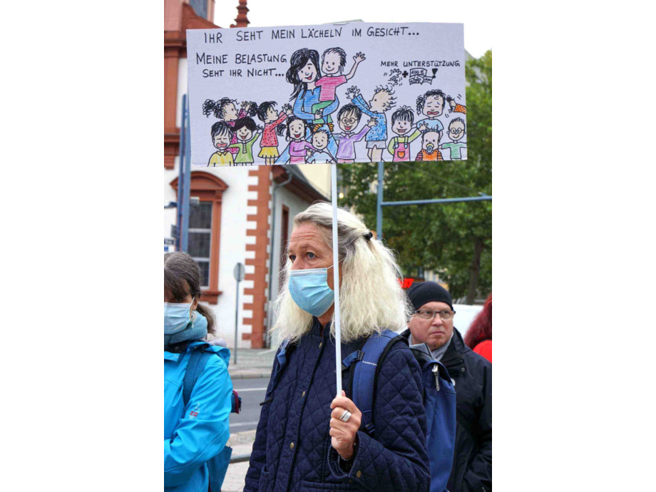 Warnstreik in Offenbach in der Tarifrunde Öffentlicher Dienst 2020