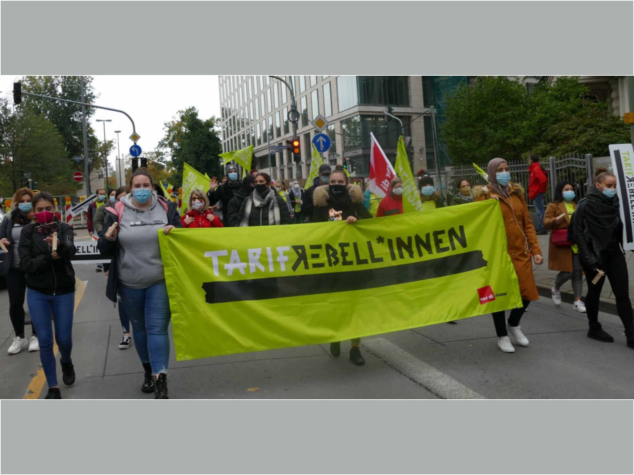 Demozug durch die Innenstadt