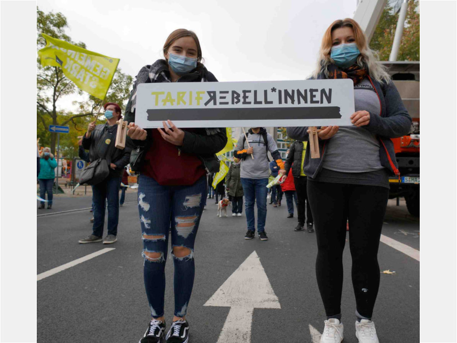 Hessens Nachwuchskräfte streiken in Frankfurt