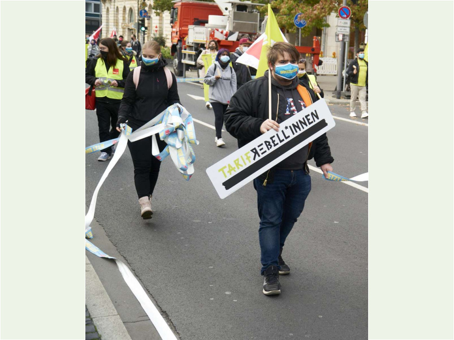 Nachwuchskräfte aus ganz Hessen beteiligen sich an der Demonstration