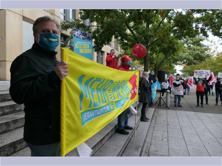 "Wir halten den Laden am Laufen - jetzt seid ihr dran" - Warnstreik am 15.10. in Bad Vilbel "Wir halten den Laden am Laufen - jetzt seid ihr dran" - Warnstreik am 15.10. in Bad Vilbel