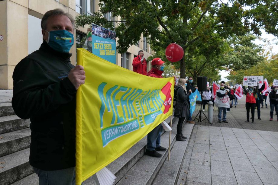 "Wir halten den Laden am Laufen - jetzt seid ihr dran" - Warnstreik am 15.10. in Bad Vilbel