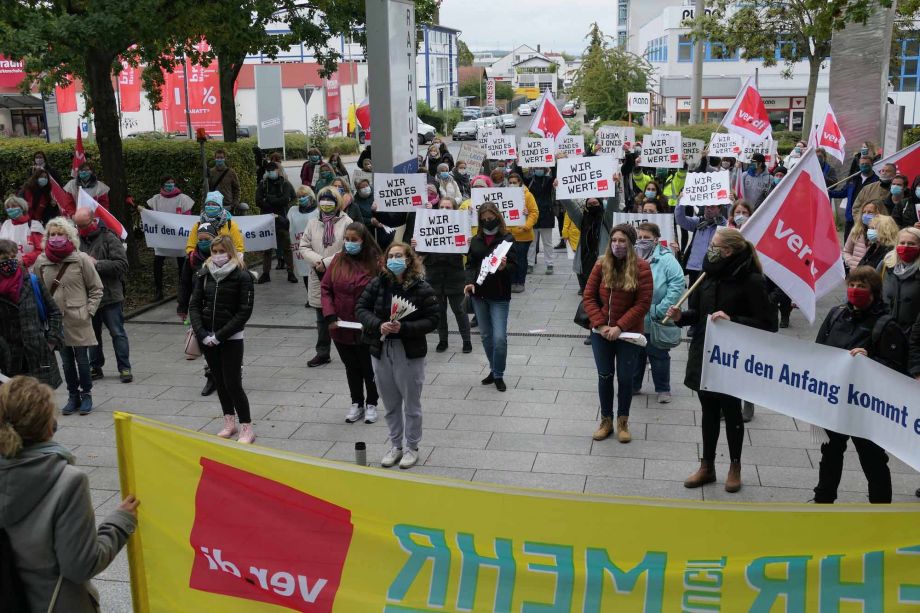 "Wir halten den Laden am Laufen - jetzt seid ihr dran" - Warnstreik am 15.10. in Bad Vilbel