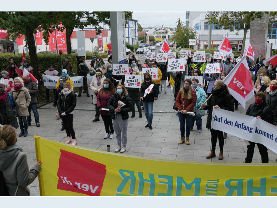 "Wir halten den Laden am Laufen - jetzt seid ihr dran" - Warnstreik am 15.10. in Bad Vilbel "Wir halten den Laden am Laufen - jetzt seid ihr dran" - Warnstreik am 15.10. in Bad Vilbel