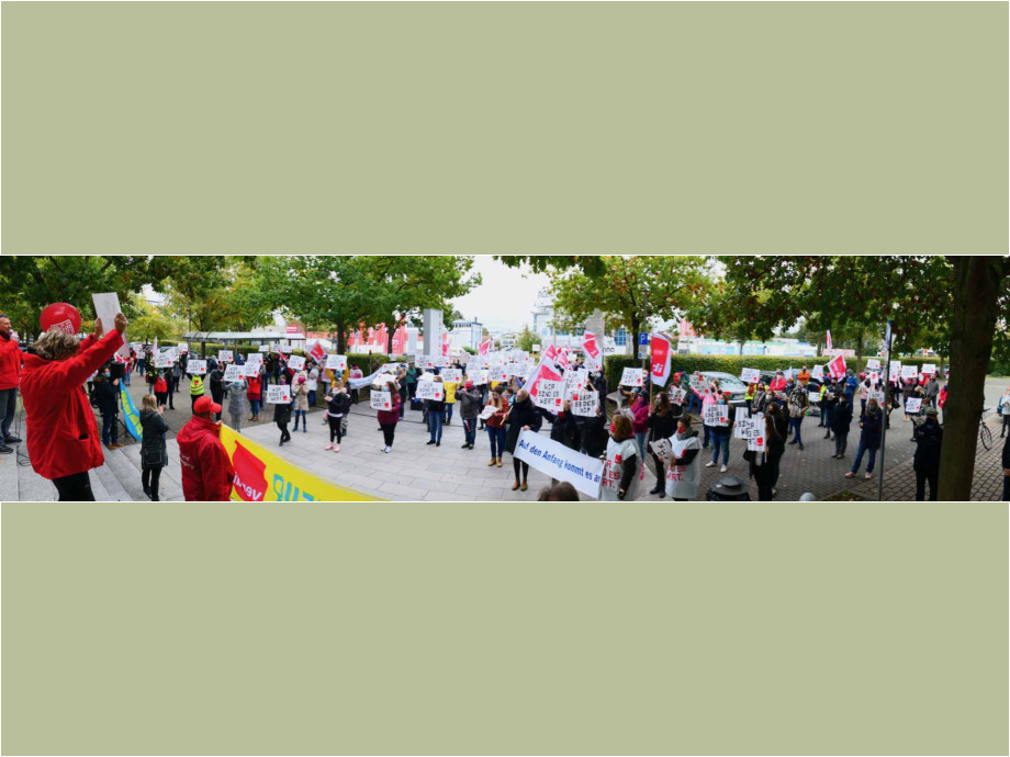 "Wir halten den Laden am Laufen - jetzt seid ihr dran" - Warnstreik am 15.10. in Bad Vilbel "Wir halten den Laden am Laufen - jetzt seid ihr dran" - Warnstreik am 15.10. in Bad Vilbel