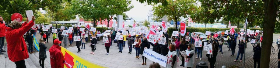 "Wir halten den Laden am Laufen - jetzt seid ihr dran" - Warnstreik am 15.10. in Bad Vilbel