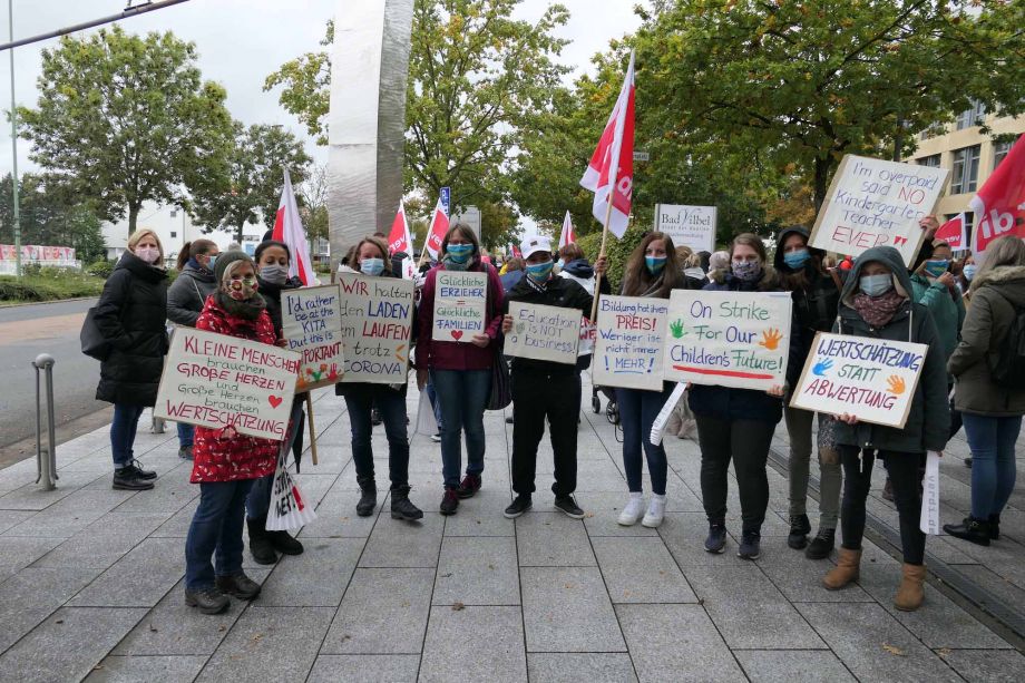 "Wir halten den Laden am Laufen - jetzt seid ihr dran" - Warnstreik am 15.10. in Bad Vilbel