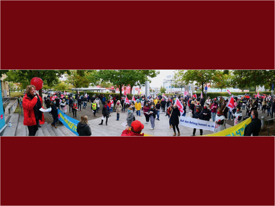 "Wir halten den Laden am Laufen - jetzt seid ihr dran" - Warnstreik am 15.10. in Bad Vilbel "Wir halten den Laden am Laufen - jetzt seid ihr dran" - Warnstreik am 15.10. in Bad Vilbel