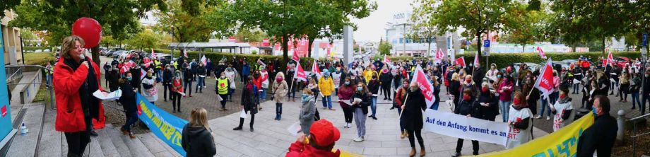 "Wir halten den Laden am Laufen - jetzt seid ihr dran" - Warnstreik am 15.10. in Bad Vilbel