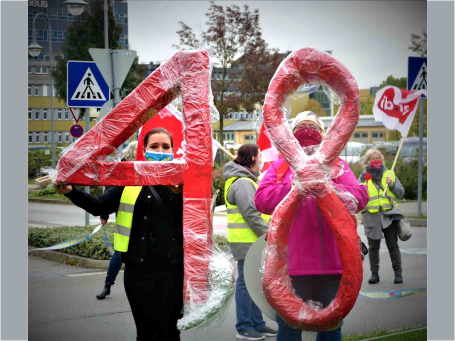 Wir reißen die Ost-West-Arbeitszeitmauer nieder – Warnstreikaktion am 16.10. in Hanau Wir reißen die Ost-West-Arbeitszeitmauer nieder – Warnstreikaktion am 16.10. in Hanau