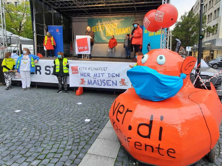 Kundgebung mit ver.di Bundesvorsitzendem Frank Werneke