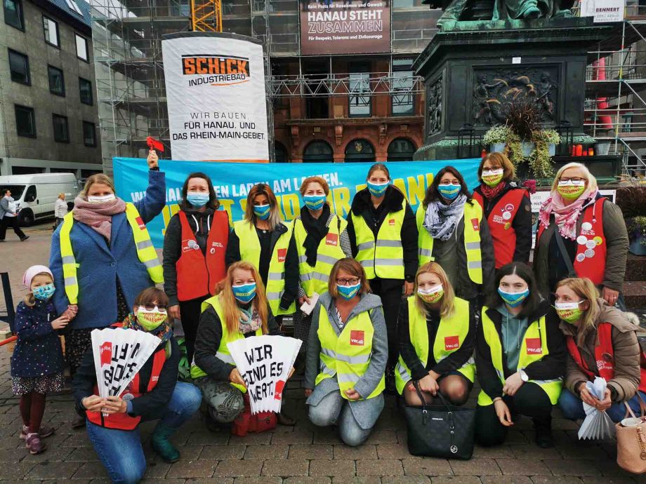 2020-10-01 Tarifrunde TV OeD - Streikfrühstück auf dem Marktplatz in Hanau 2020-10-01 Tarifrunde TV OeD - Streikfrühstück auf dem Marktplatz in Hanau