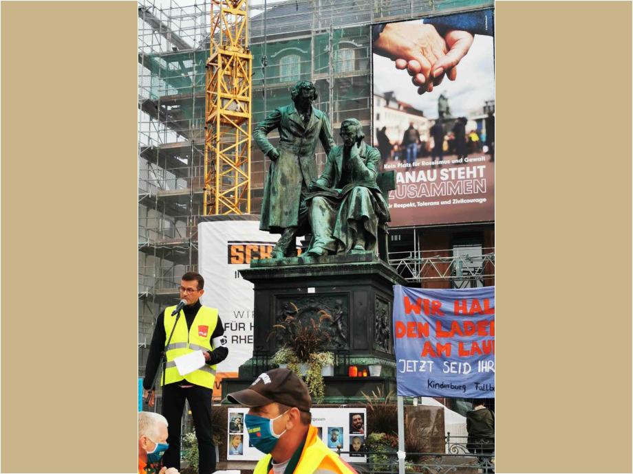 2020-10-01 Tarifrunde TV OeD - Streikfrühstück auf dem Marktplatz in Hanau 2020-10-01 Tarifrunde TV OeD - Streikfrühstück auf dem Marktplatz in Hanau