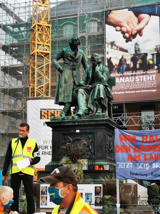 2020-10-01 Tarifrunde TV OeD - Streikfrühstück auf dem Marktplatz in Hanau 2020-10-01 Tarifrunde TV OeD - Streikfrühstück auf dem Marktplatz in Hanau