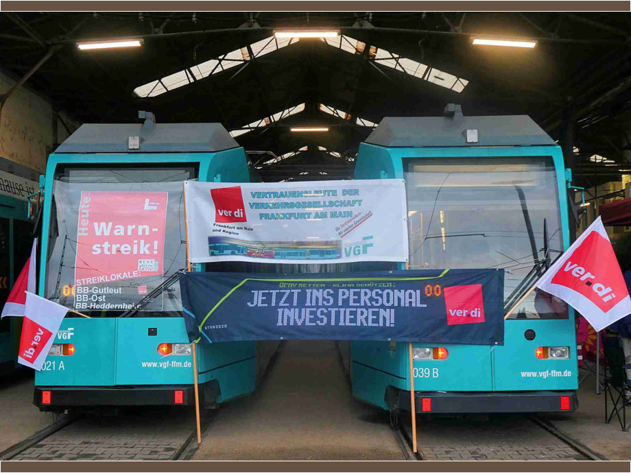Es geht um die Zukunft des öffentlichen Nahverkehrs Es geht um die Zukunft des öffentlichen Nahverkehrs