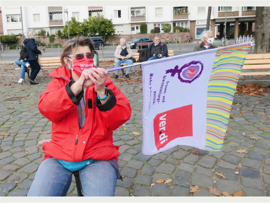 Die verdi Frauen sind auch dabei