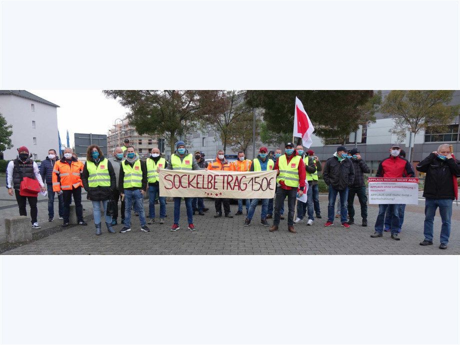Wir reißen die Ost-West-Arbeitszeitmauer nieder - Streikaktion am 16.10. in Hanau Wir reißen die Ost-West-Arbeitszeitmauer nieder - Streikaktion am 16.10. in Hanau