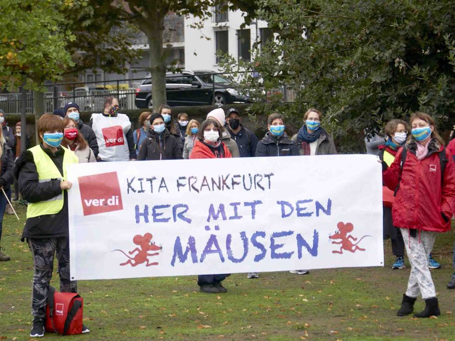 Kita Frankfurt streikt für bessere Bezahlung