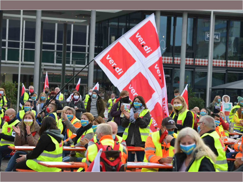 2020-10-01 Tarifrunde TV OeD - Streikfrühstück auf dem Marktplatz in Hanau 2020-10-01 Tarifrunde TV OeD - Streikfrühstück auf dem Marktplatz in Hanau
