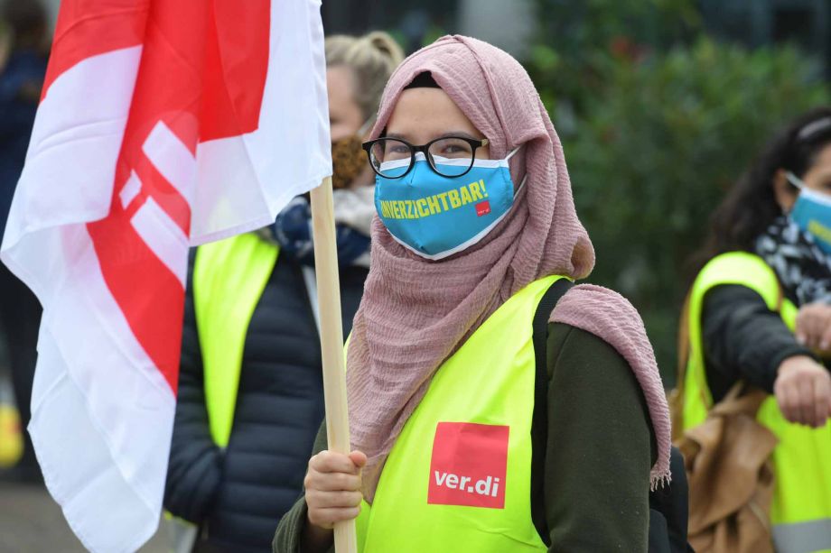 2020-10-01 Tarifrunde TV OeD - Streikfrühstück auf dem Marktplatz in Hanau 2020-10-01 Tarifrunde TV OeD - Streikfrühstück auf dem Marktplatz in Hanau
