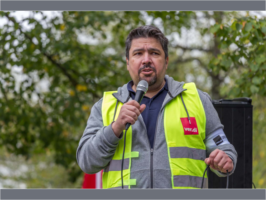 ver.di macht Druck - Thomas Winhold, Landesbezirksleiter des Bereichs Gemeinden von ver.di Hessen ver.di macht Druck - Thomas Winhold, Landesbezirksleiter des Bereichs Gemeinden von ver.di Hessen