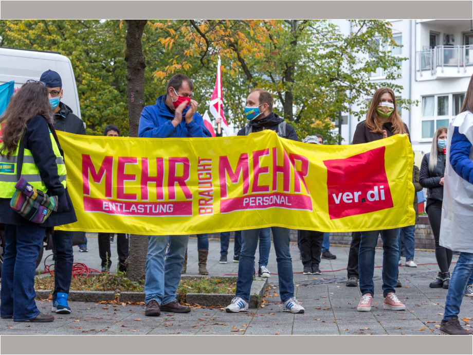 ver.di macht Druck - Mehr Entlastung braucht mehr Personal ver.di macht Druck - Mehr Entlastung braucht mehr Personal