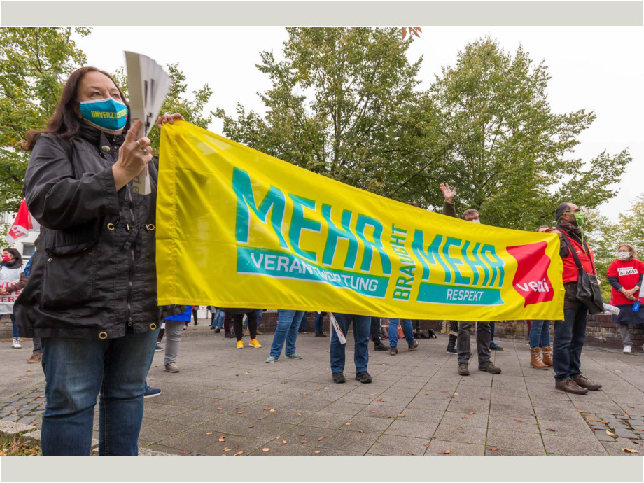 ver.di macht Druck - Mehr Verantwortung braucht mehr Respekt ver.di macht Druck - Mehr Verantwortung braucht mehr Respekt