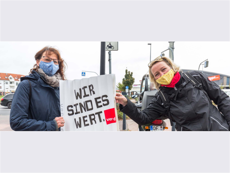 ver.di macht Druck - "Wir sind es wert" ver.di macht Druck - "Wir sind es wert"