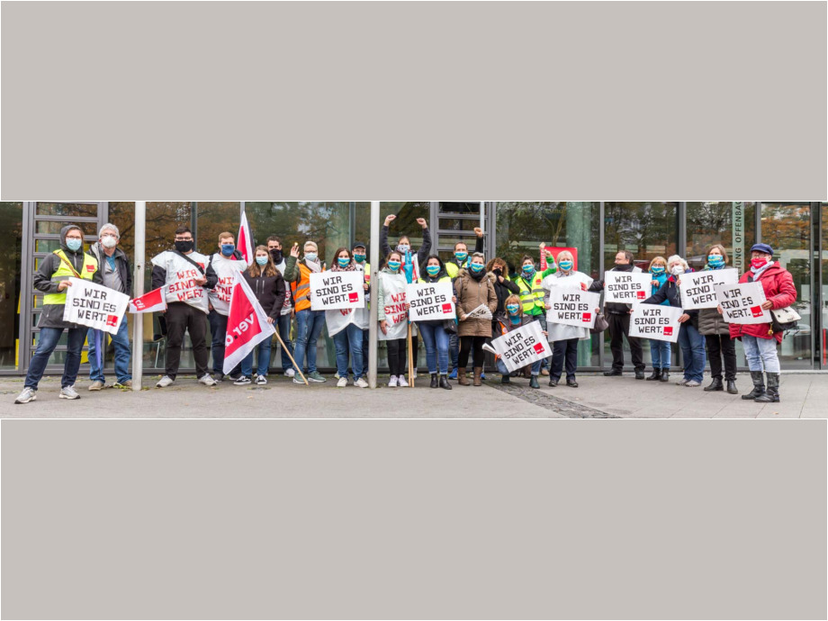 ver.di macht Druck - Warnstreik zur Tarifrunde im Öffentlichen Dienst in Offenbach ver.di macht Druck - Warnstreik zur Tarifrunde im Öffentlichen Dienst in Offenbach